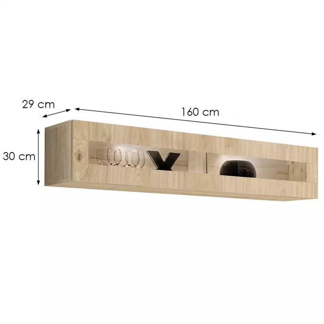 Vitrína FLY HJ FY 51 hickory jackson