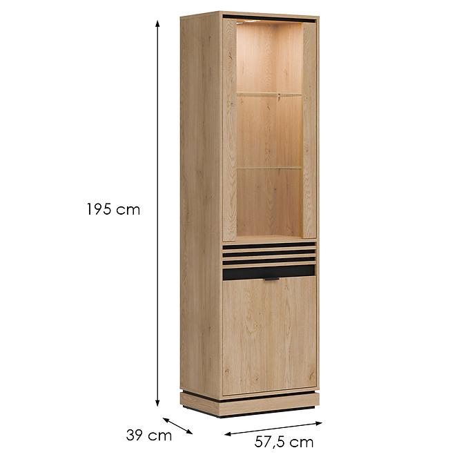 Vitrína L/P Ferro FE05 dub crem torro,2