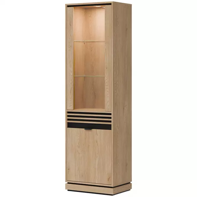 Vitrína L/P Ferro FE05 dub crem torro,4