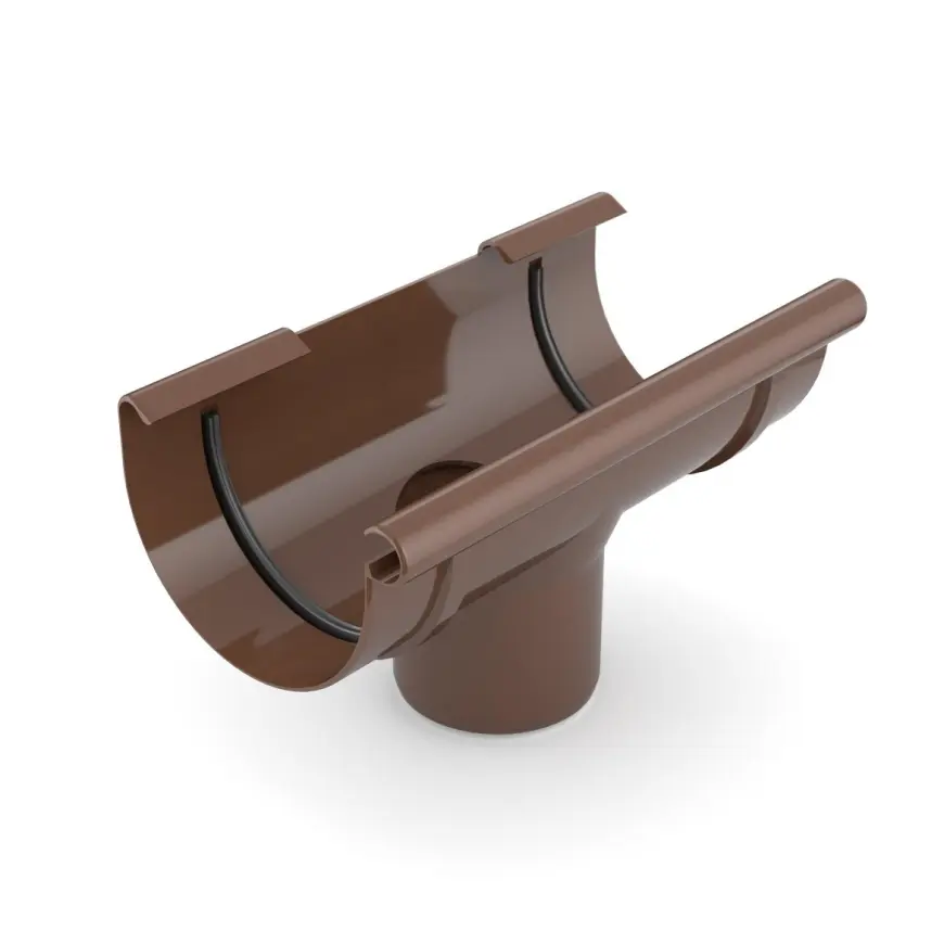 Odkvapový kotlík Bryza Ø 125/90 mm plastový hnedý
