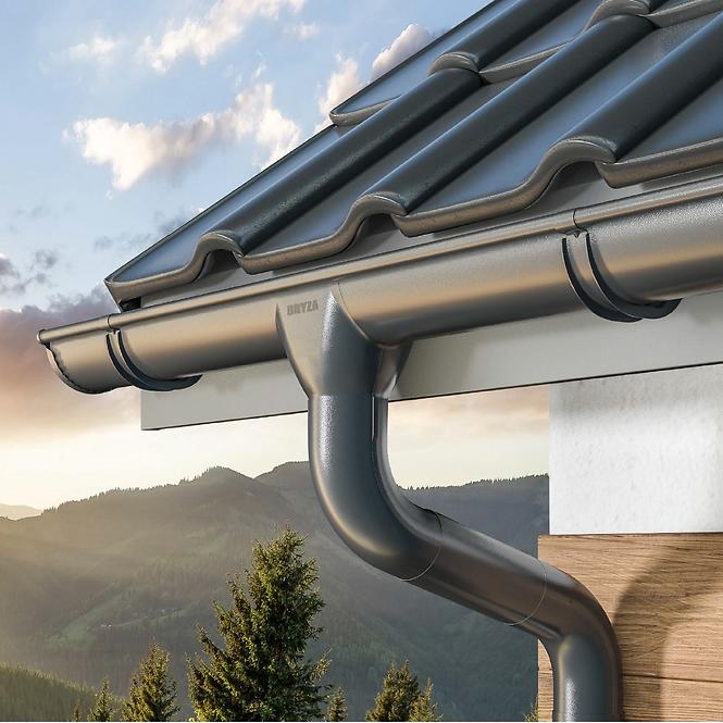 Odkvapový zvod Ø 63 mm plastový 3000 mm hnedý,3