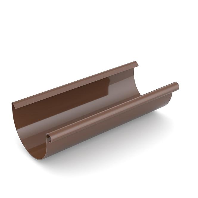 Odkvapový žľab Ø 125 mm plastový dĺžka 3000 mm hnedý