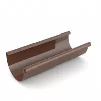Odkvapový žľab Ø 75 mm plastový dĺžka 2000 mm hnedý