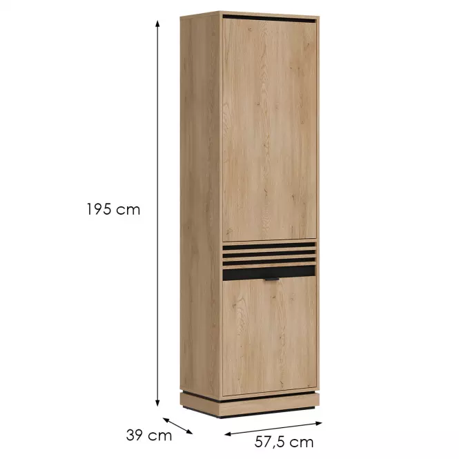Skriňa L/P Ferro Fe07 Dub Crem Torro,2