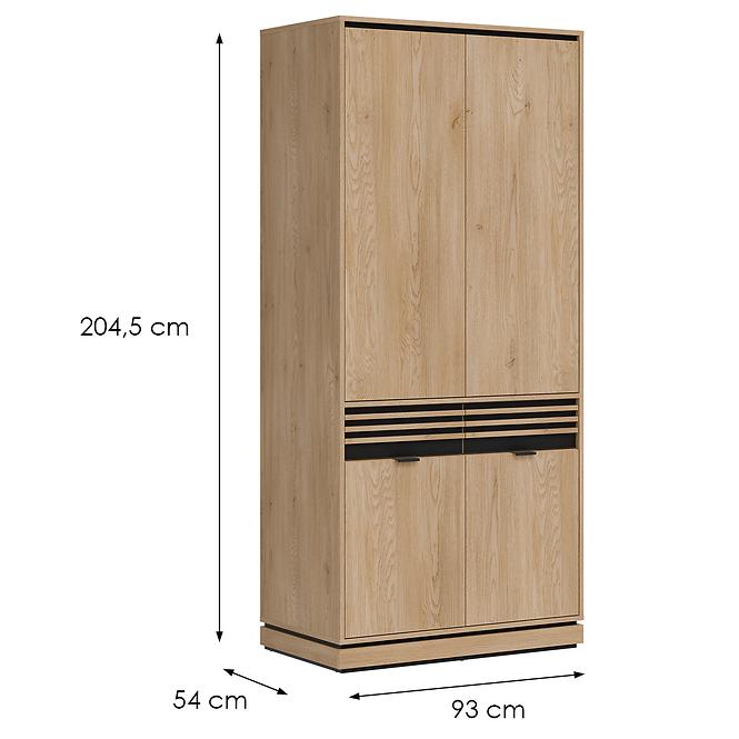 Skriňa 2D Ferro Fe08 Dub Crem Torro