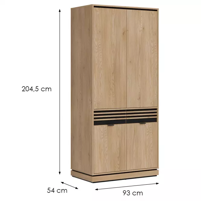 Skriňa 2D Ferro Fe08 Dub Crem Torro,2