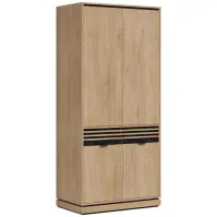 Skriňa Ferro 93cm-dub/krémová, štvordverová