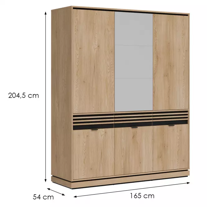Skriňa 3D Ferro Fe09 Dub Crem Torro