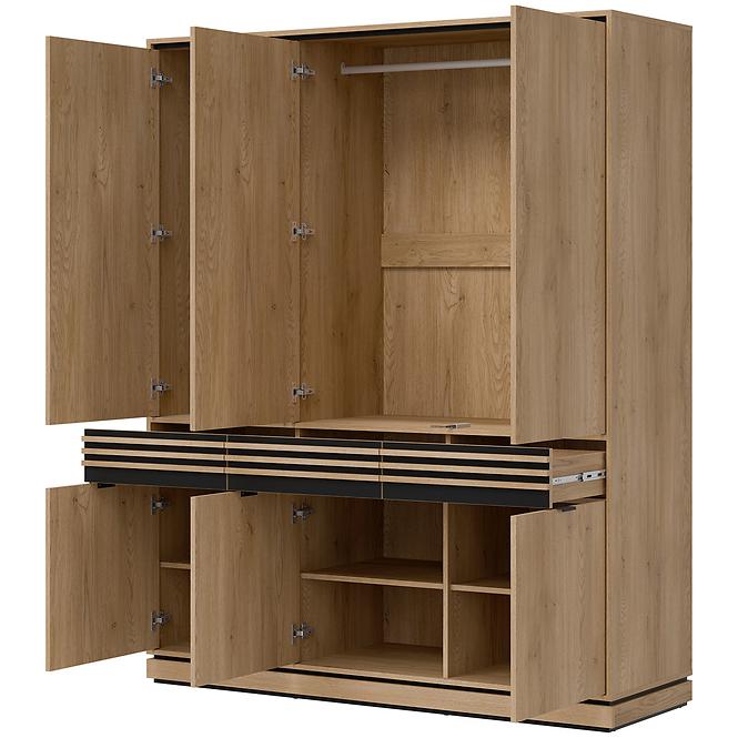 Skriňa 3D Ferro Fe09 Dub Crem Torro,7
