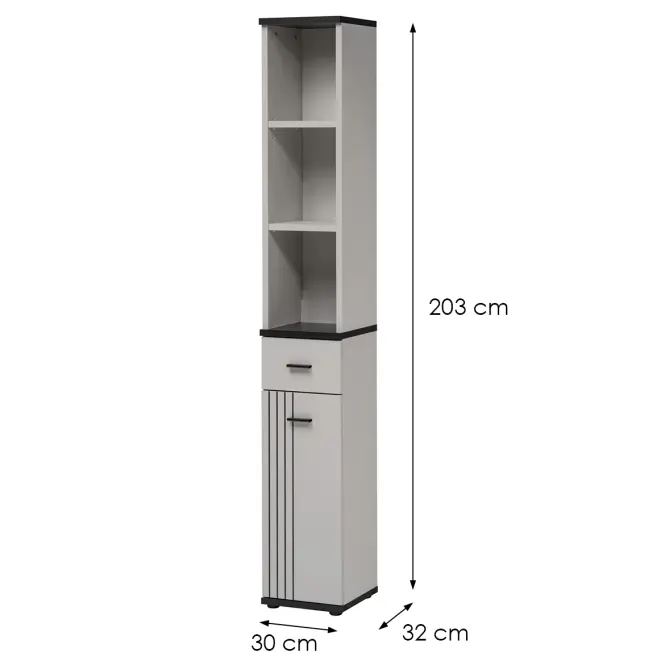 Regál Hugo Cc Hg B+C Kašmír/Čierna,2