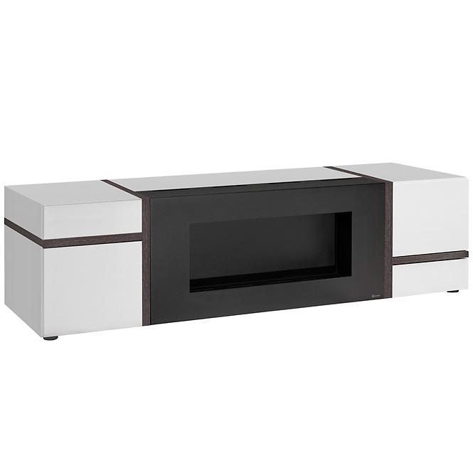 TV stolík Cross Perla/Biela/Biokrb