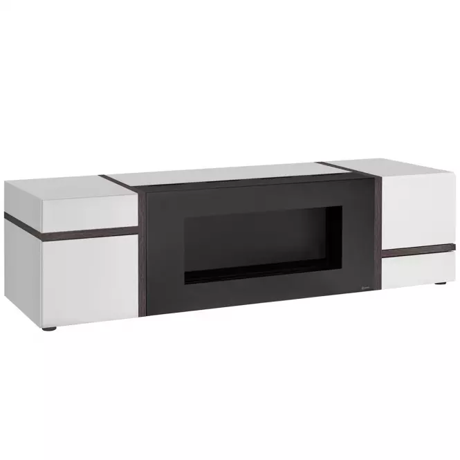 TV stolík Cross Perla/Biela/Biokrb