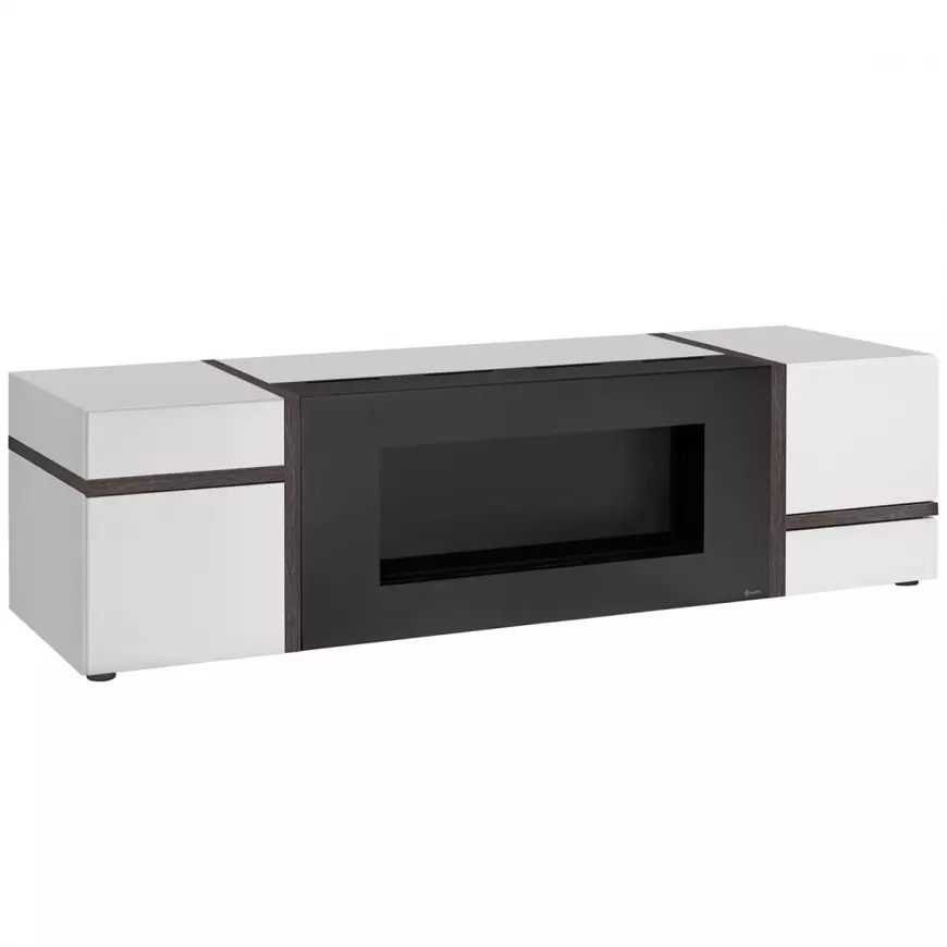TV stolík Cross Perla/Biela/Biokrb