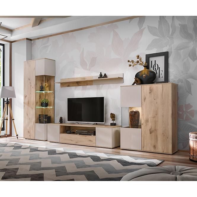 TV stolík Catalina dub Viking/Kašmír