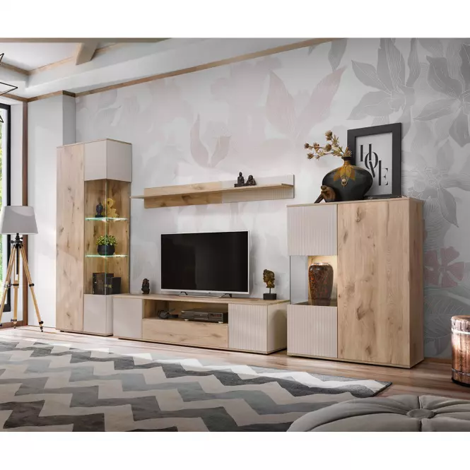 TV stolík Catalina dub Viking/Kašmír,4