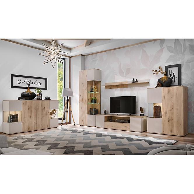 TV stolík Catalina dub Viking/Kašmír,5