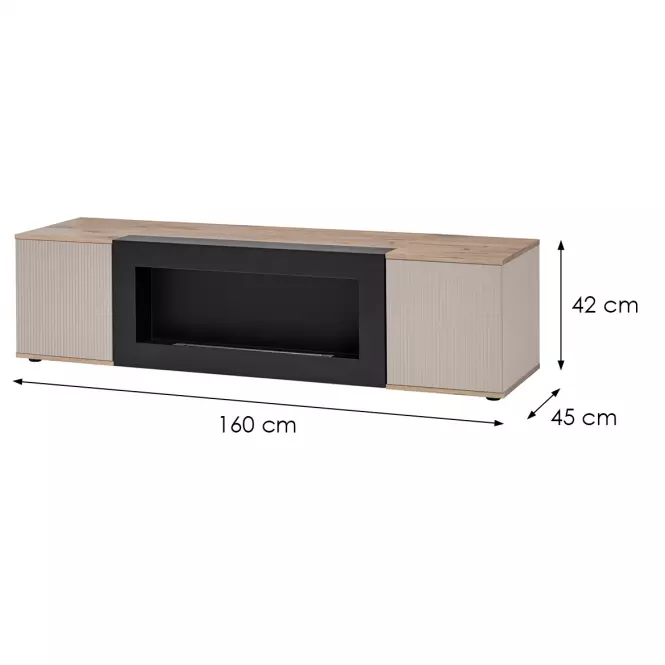 TV stolík Catalina dub/Kašmír/Biokrb