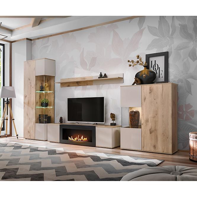 TV stolík Catalina dub/Kašmír/Biokrb,4