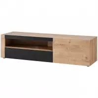 TV stolík Aron dub Ribbeck/Čierna