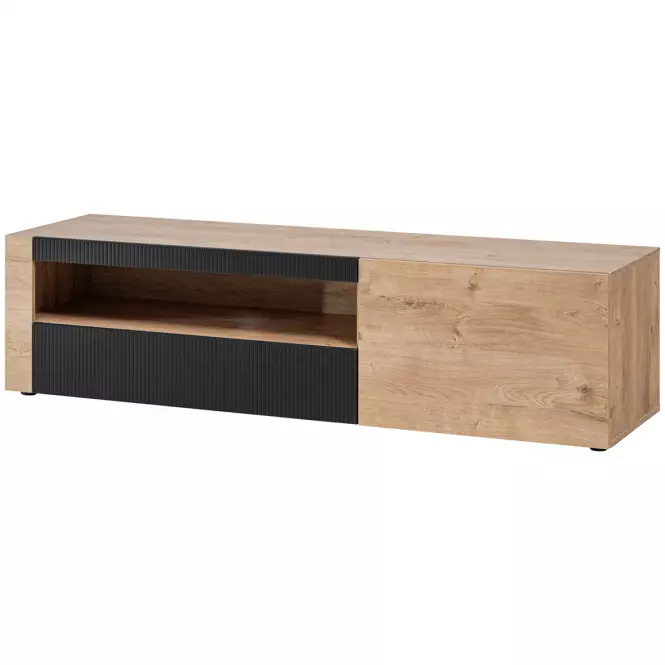 TV stolík Aron dub Ribbeck/Čierna
