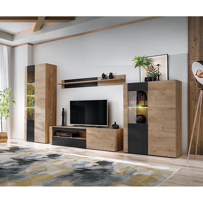 TV stolík Aron dub Ribbeck/Čierna,9