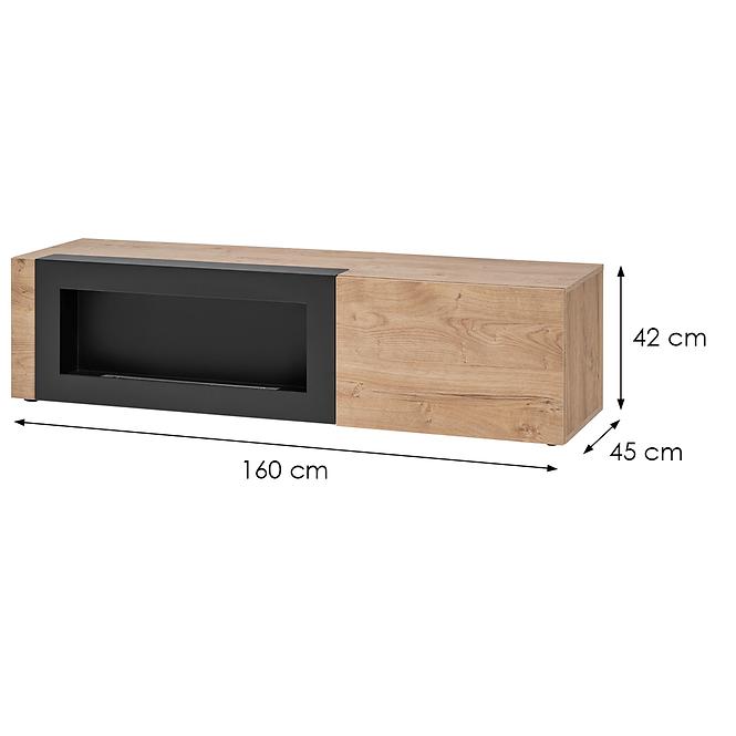 TV stolík Aron Ribbeck/Čierna/Biokrb