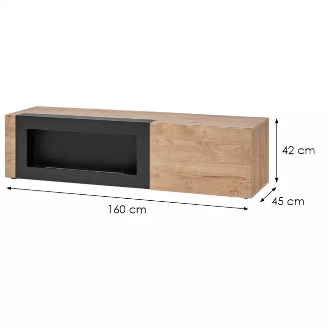 TV stolík Aron Ribbeck/Čierna/Biokrb,2