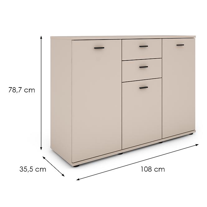 Komoda Milis 3d 2s Kašmír