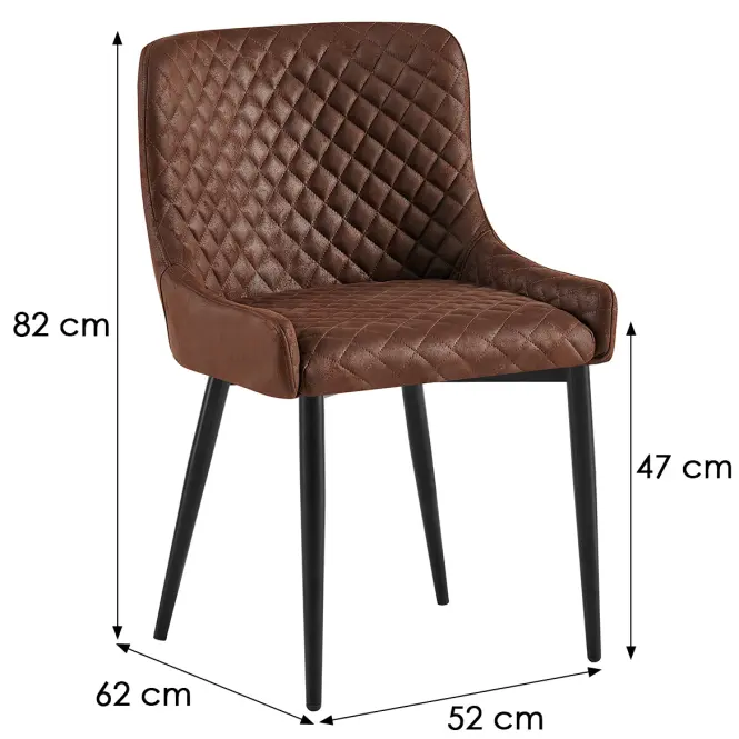 Stolička Ulli 9532 hnedá