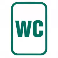 WC 105x150 mm - samolepka