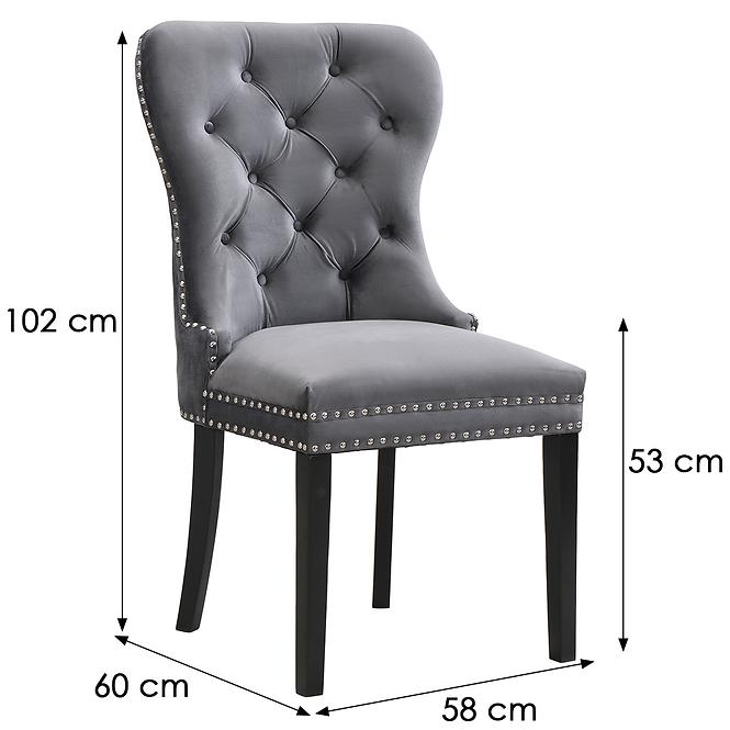 Stolička Charlot  9533 sivá