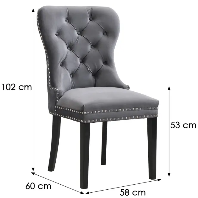 Stolička Charlot  9533 sivá,2