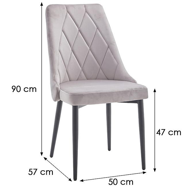 Stolička Bjarne 9534 sivá,2
