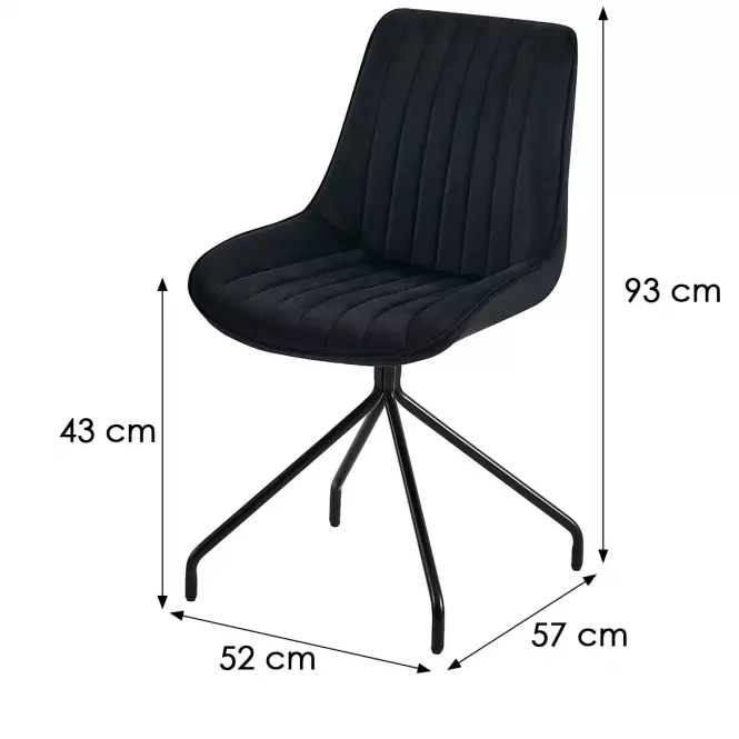Stolička Nussi 9406 čierna