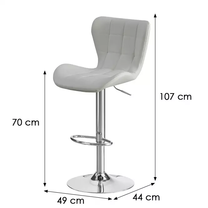 Barová Stolička Iva 10672 biely