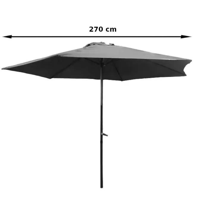 Záhradný slnečník 270 cm,2