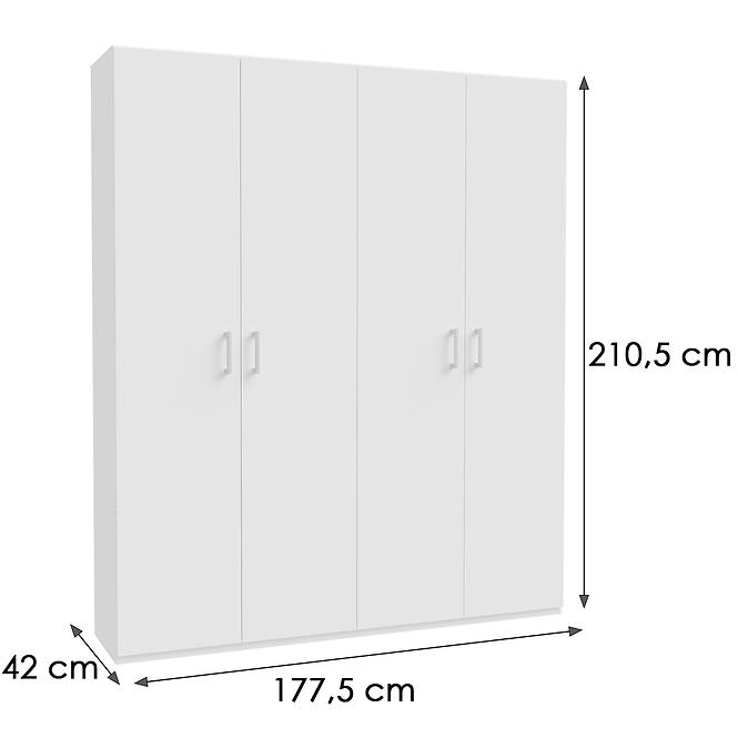 Skriňa Chiseldon HMNS941-120 177.5 4D,4