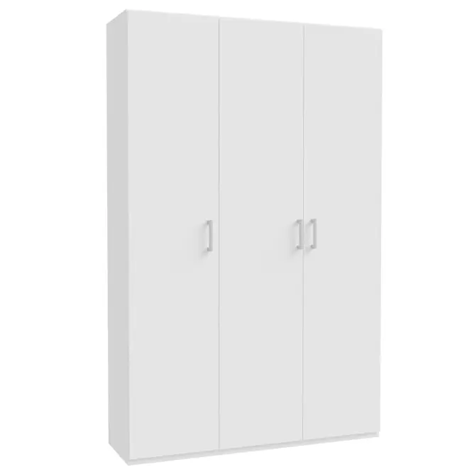 Skriňa Chiselsdon 133,2 cm- biela, trojdverová