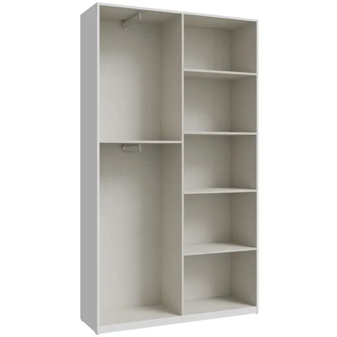 Skriňa Chiselsdon 119,5cm- biela, dvojdverová,3