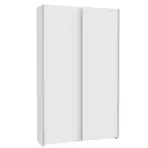 Skriňa s posuvnými dverami Chiselsdon 120,1cm- biela, dvojdverová