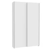 Skriňa s posuvnými dverami Chiselsdon 120,1cm- biela, dvojdverová