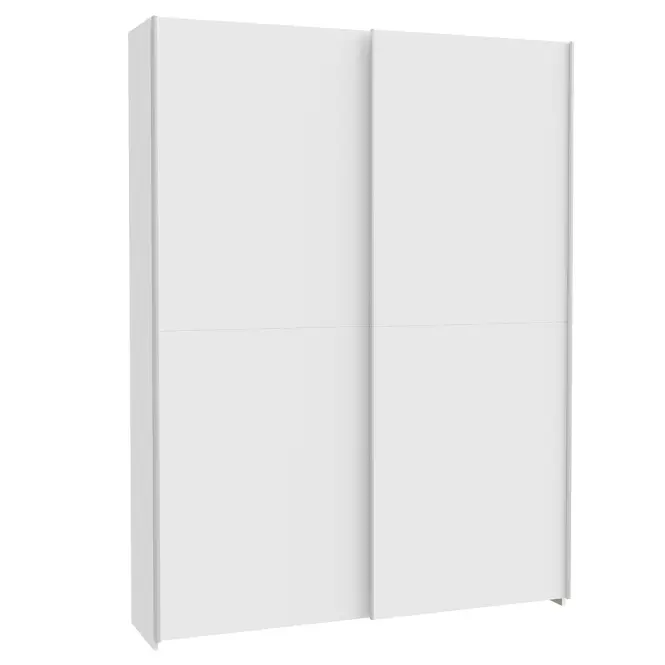 Skriňa s posuvnými dverami Chiselsdon 150,1cm- biela, dvojdverová