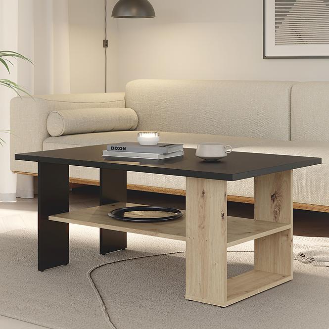 Konferenčný stolík Caldicot CFTT5210-M922 čierny/dub artisan,6