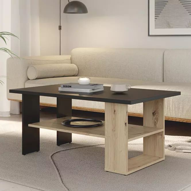 Konferenčný stolík Caldicot CFTT5210-M922 čierny/dub artisan,7
