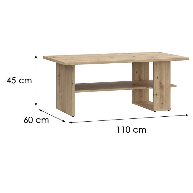 Konferenčný stolík Caldicot CFTT5212-D78 dub artisan,4