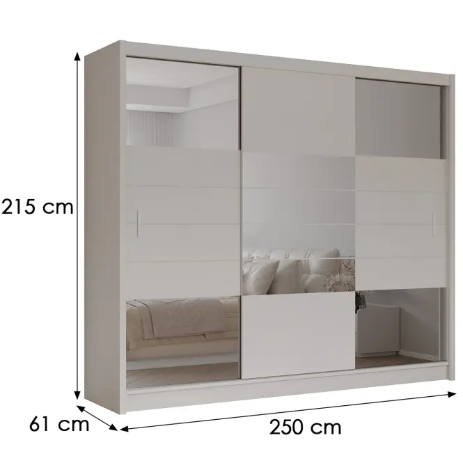 Skriňa Aruba 250 Pieskovo béžová,2