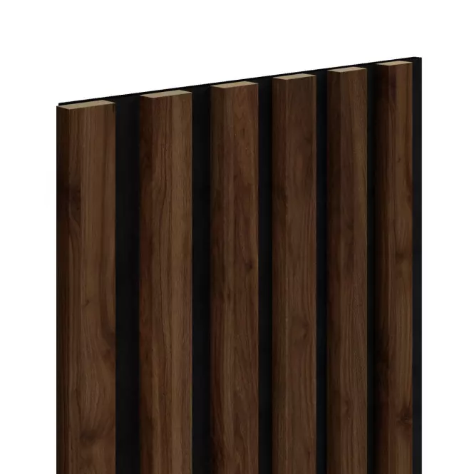 Akustické panely lamelové na plsti Orech Columbia 30x265 cm