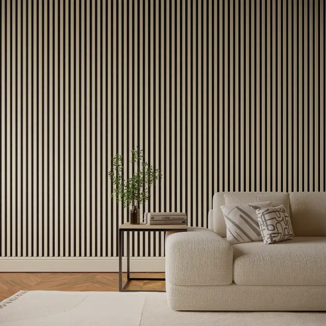 Akustické panely lamelové na plsti Cashmere 30x265 cm