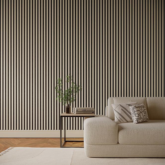 Akustické panely lamelové na plsti Dub Cashmere 30x265 cm