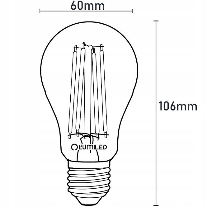 Žiarovka LED A60 FIL CL 11W 100W E27 1521LM 84